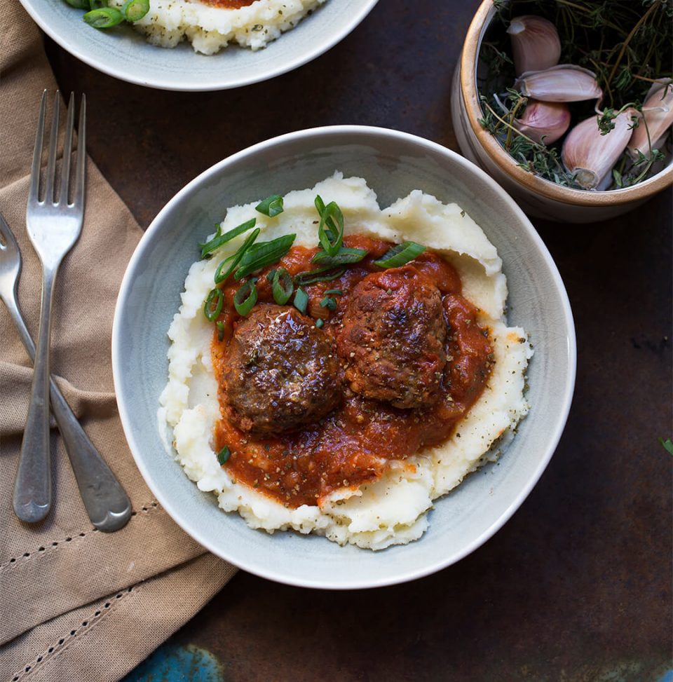 Italian Meatballs With Mashed Potatoes Aninas Recipes