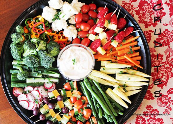 Fresh store vegetable tray