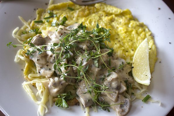 Fresh Herb Mozzarella Creamy Mushroom Omelette Aninas Recipes