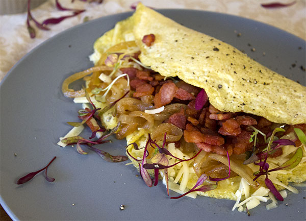 Miso Pasta with Bacon and Caramelized Onions - Toast to Home