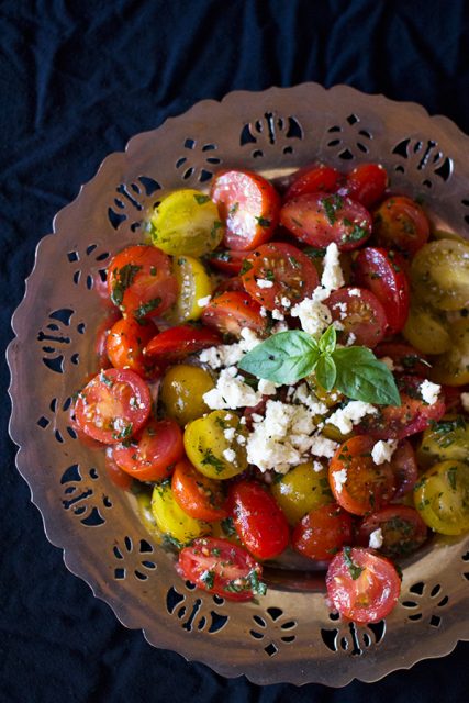 Tomato, Herb and Feta Salad - aninas recipes