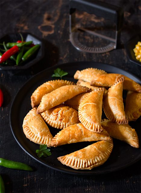 Cheese, Corn and Chilli Empanadas - aninas recipes