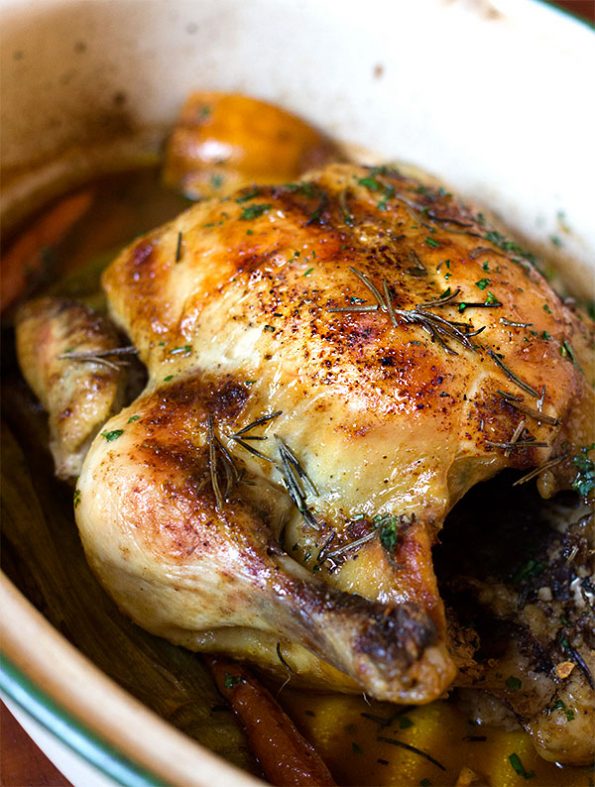 Lemon, Cinnamon and Rosemary Roast Chicken - aninas recipes