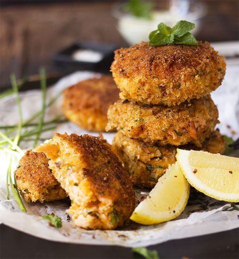 Salmon and Sweet Potato Fish Cakes - aninas recipes