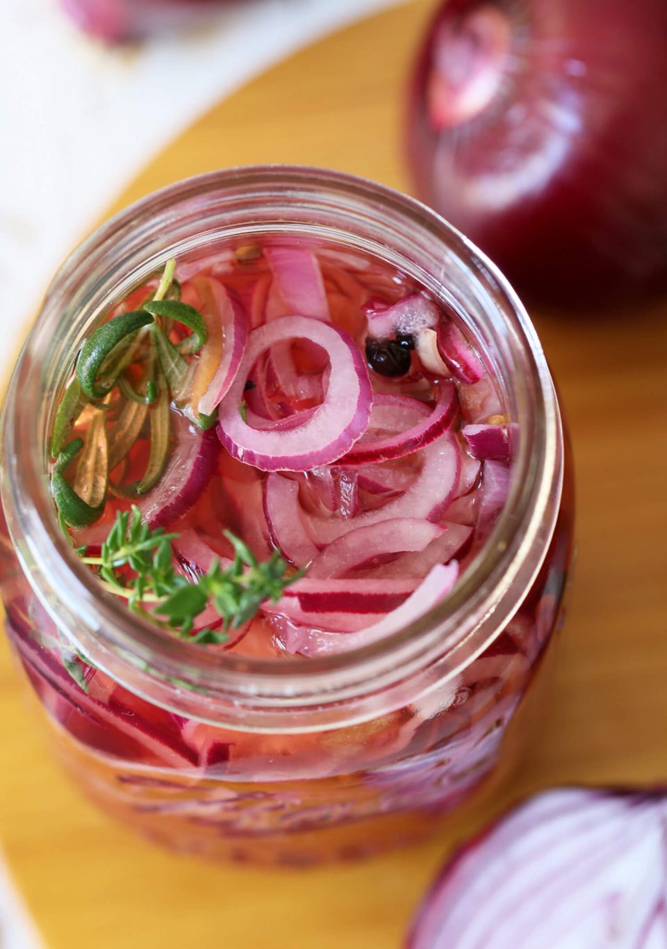 Easy Pickled Red Onions - aninas recipes